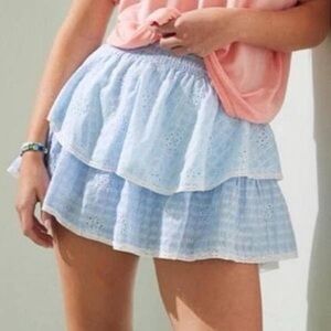 American Eagle Outfitters Sky Blue Mini Skirt